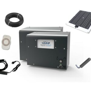 Motorisation Double - Version Courte - Panneau Solaire sur l'abri