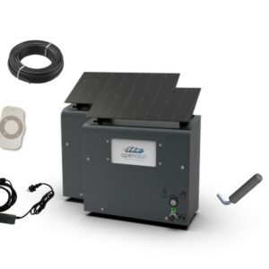 Motorisation Double - Version Courte - Panneau Solaire Intégré