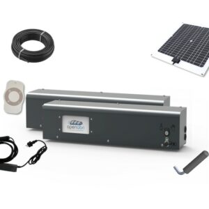 Motorisation Double - Version Basse - Panneau Solaire sur l'abri